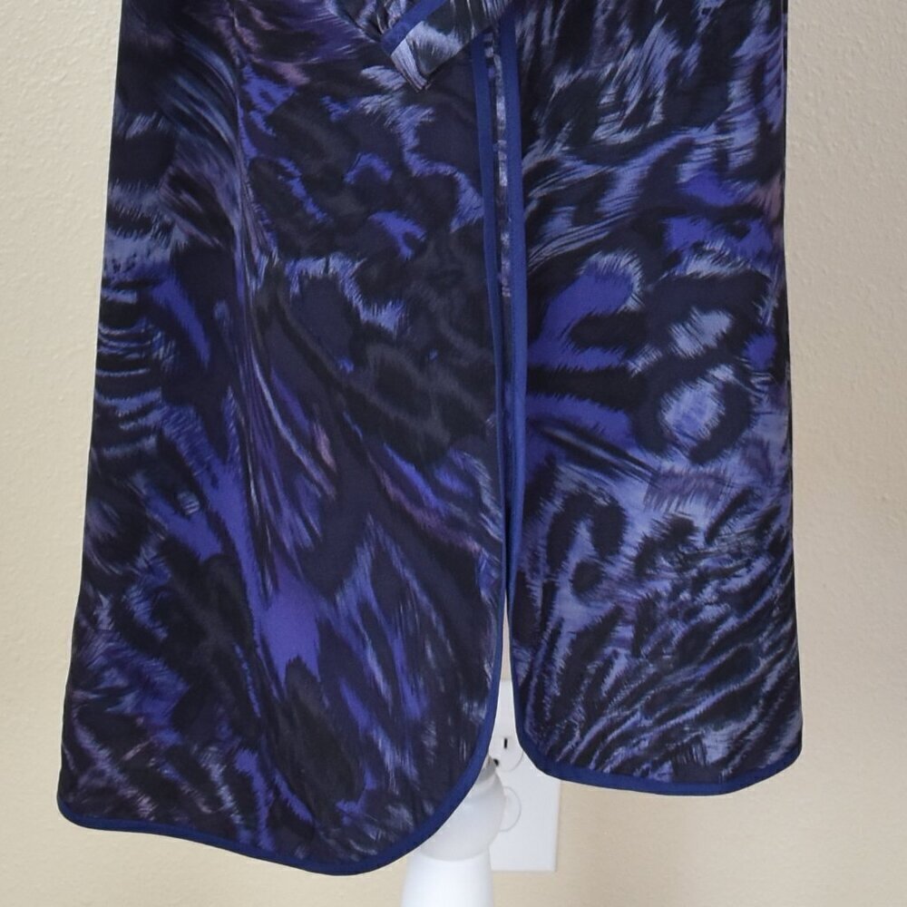 Rebecca Taylor Silk Leopard Animal Print Shirt Dress - 4 - Picture 8 of 10